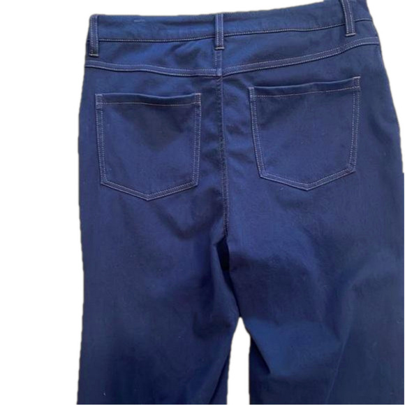 Love Jeans Suzanne Straight Leg – Tall Ink Blue Stretchy Mid Rise Women’s Sz 10 - Picture 9 of 10